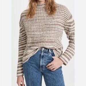 Rails Wool Alpaca Blend Pullover Striped Sweater